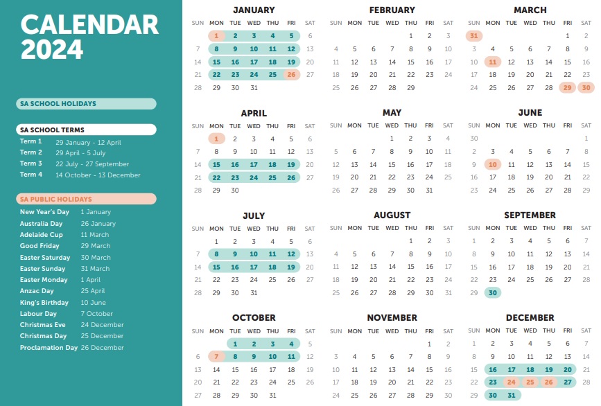 2024 School Term and Holidays Calendar