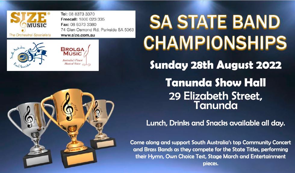 South Australian Band Association - 2022 South Australian State Band ...